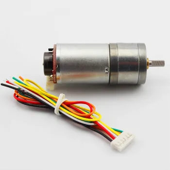 Encoder gear motort,25GA speed detection Gear motor,(6/12V) With encoder,High Power High torque balance car motor
Encoder gear motort,25GA speed detection Gear motor,(6/12V) With encoder,High Power High torque balance car motor
