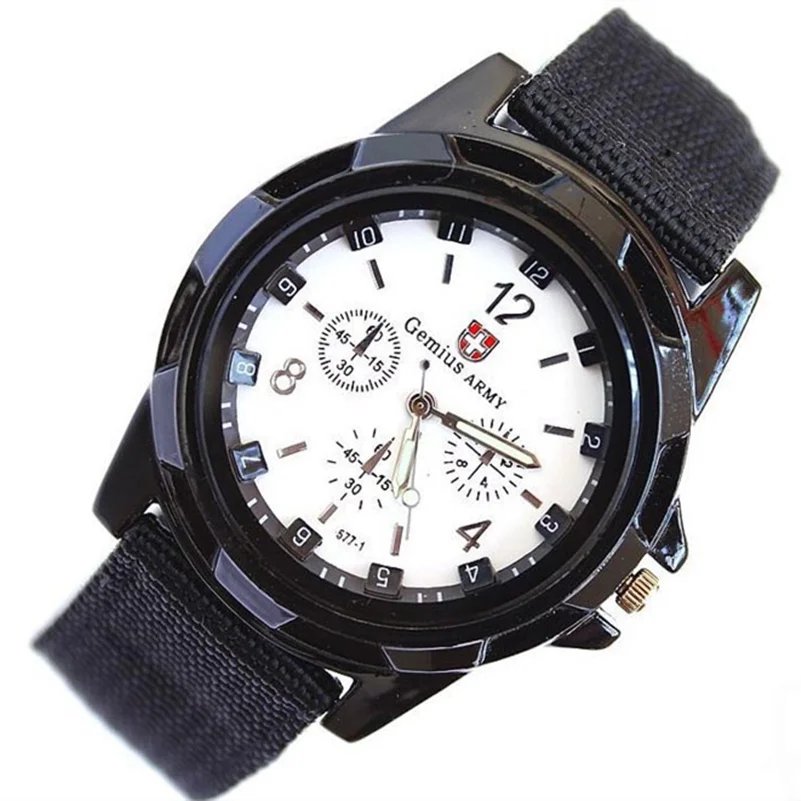2019 Sport Watch men quartz-watch Fabric Watchband relogio masculino Racing Military Men Officer Fabric Band Watch Free Shipping
2019 Sport Watch men quartz-watch Fabric Watchband relogio masculino Racing Military Men Officer Fabric Band Watch Free Shipping