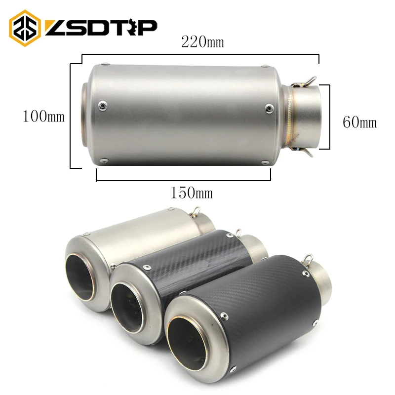 ZSDTRP Universal 51 60mm Modified Motorcycle Exhaust Pipe Muffler Carbon Fiber Exhaust Pipe For YZF600 R6 ER6N R1 CBR 300 R6 R3
ZSDTRP Universal 51 60mm Modified Motorcycle Exhaust Pipe Muffler Carbon Fiber Exhaust Pipe For YZF600 R6 ER6N R1 CBR 300 R6 R3