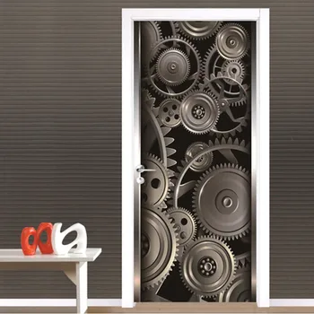 Modern Creative Door Sticker 3D Stereo Metal Texture Gear Wallpaper Living Room Home Decor Wall Decals PVC Waterproof Stickers
Modern Creative Door Sticker 3D Stereo Metal Texture Gear Wallpaper Living Room Home Decor Wall Decals PVC Waterproof Stickers