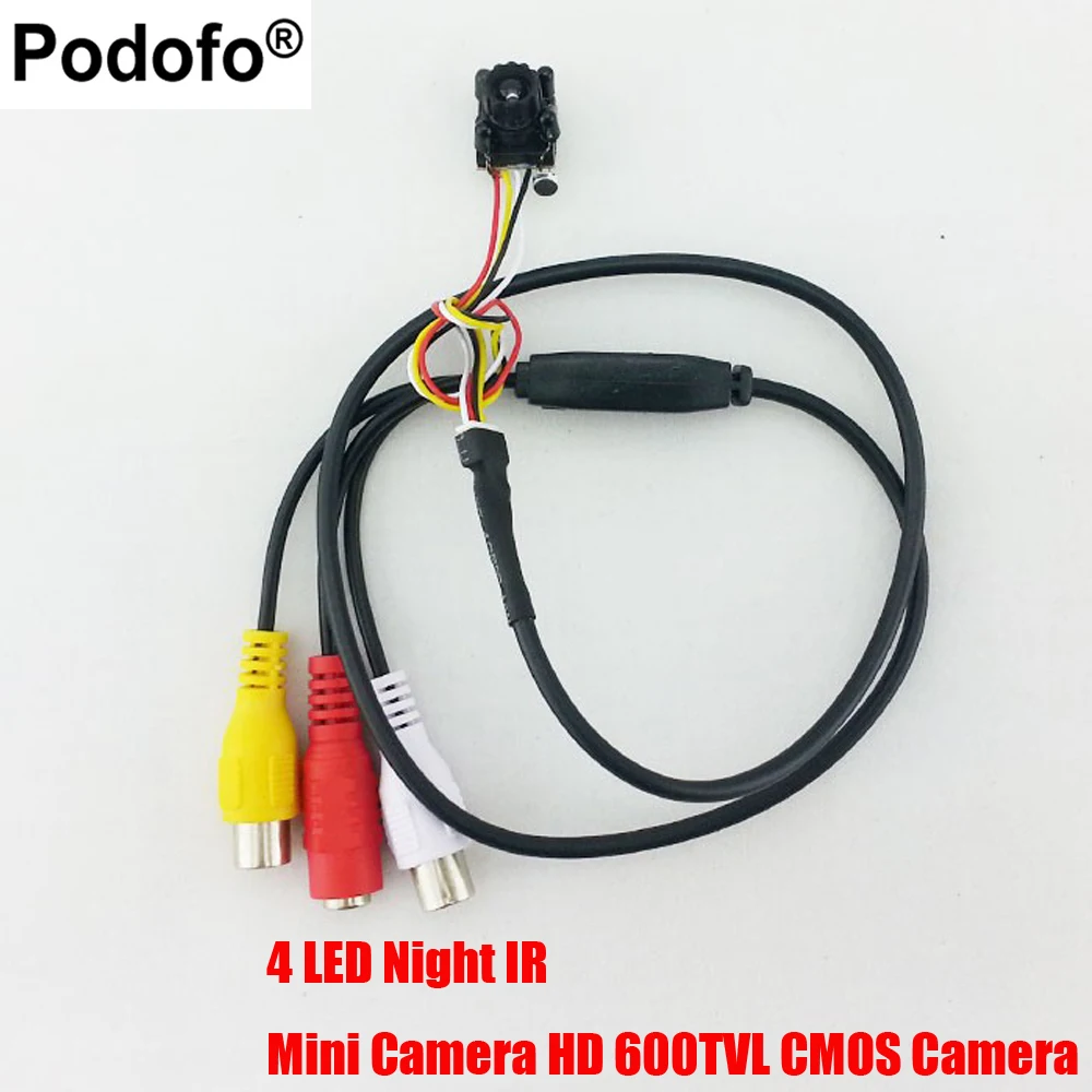 Podofo Smallest CCTV cam 4 LED Night IR DIY Mini Camera HD 600TVL CMOS Camera with Mic Mini Security Pin Hole Camera CCTV Camera 
Podofo Smallest CCTV cam 4 LED Night IR DIY Mini Camera HD 600TVL CMOS Camera with Mic Mini Security Pin Hole Camera CCTV Camera