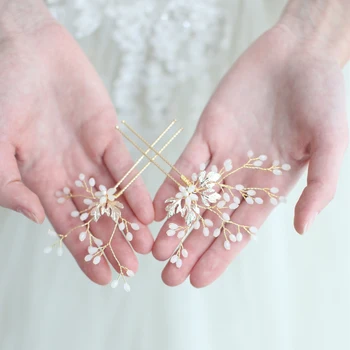 Gold Leaf Bridal Hairpin Set Handmade Rhhinestone Wedding Headpiece Fashion Brides Hair Jewelry 2019
Gold Leaf Bridal Hairpin Set Handmade Rhhinestone Wedding Headpiece Fashion Brides Hair Jewelry 2019