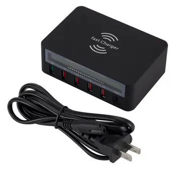 5 Port USB QC 3.0 Quick Charger 5V 10A AC 100-240V LCD Voltage Current Display For iPhone For Android USB Charger Adapter
5 Port USB QC 3.0 Quick Charger 5V 10A AC 100-240V LCD Voltage Current Display For iPhone For Android USB Charger Adapter
