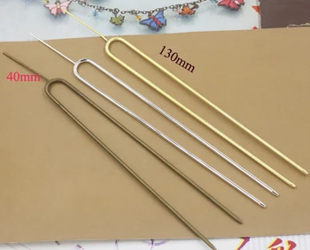 10pcs/lot 130mm simple hair clip bobby pin jewelry findings-- silver/gold/bronze plated color option
10pcs/lot 130mm simple hair clip bobby pin jewelry findings-- silver/gold/bronze plated color option