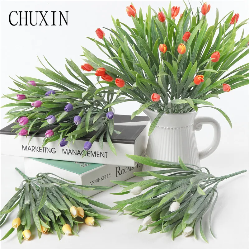 Simulation plastic 7 fork spray tulip home hotel table decoration artificial flower wedding Bride holding flowers Christmas gift
Simulation plastic 7 fork spray tulip home hotel table decoration artificial flower wedding Bride holding flowers Christmas gift