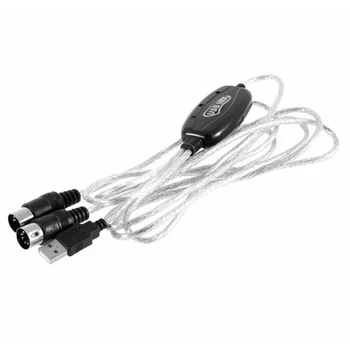 1.5m USB IN-OUT MIDI Interface Cable Converter High Quality PC to Music Keyboard Adapter Cord
1.5m USB IN-OUT MIDI Interface Cable Converter High Quality PC to Music Keyboard Adapter Cord