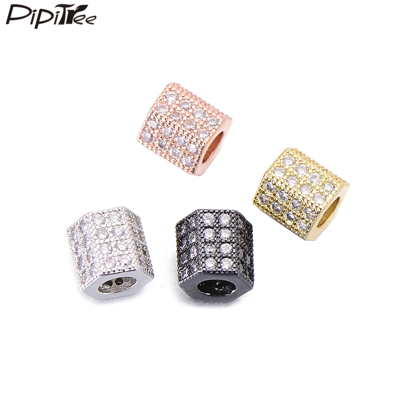 Pipitree Micro-mosaic CZ Zircon Cylindrical Geometric Beads for Bracelet Necklace Jewelry Making DIY Beads Charms Accessories
Pipitree Micro-mosaic CZ Zircon Cylindrical Geometric Beads for Bracelet Necklace Jewelry Making DIY Beads Charms Accessories