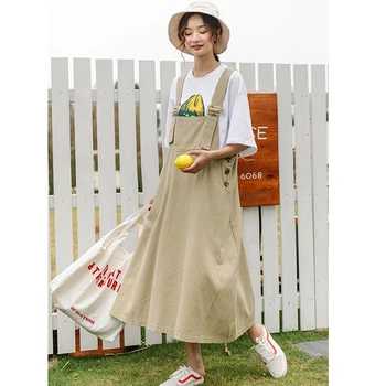 Large size strap long paragraph over knee loose spring summer 2019 new women's square collar solid color slim dress m19
Large size strap long paragraph over knee loose spring summer 2019 new women's square collar solid color slim dress m19