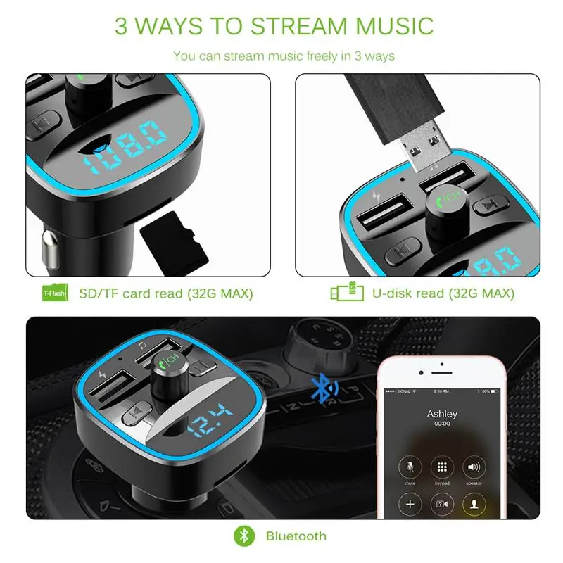 transmetteur fm bluetooth voiture