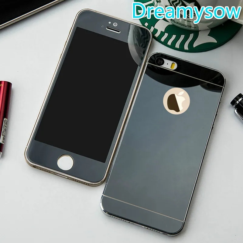 2PCS Front+Rear Toughened Glass Mirror Protective Film For iphone SE 5 5s 6 6s 7 Full-Covered Protector In Gold Black and etc
2PCS Front+Rear Toughened Glass Mirror Protective Film For iphone SE 5 5s 6 6s 7 Full-Covered Protector In Gold Black and etc