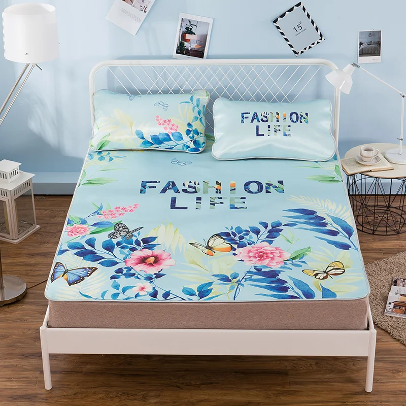 Summer ice silk mat three sets of mattress sets of pillowcases 24 different design of the best mattress bed sheets bedding
Summer ice silk mat three sets of mattress sets of pillowcases 24 different design of the best mattress bed sheets bedding