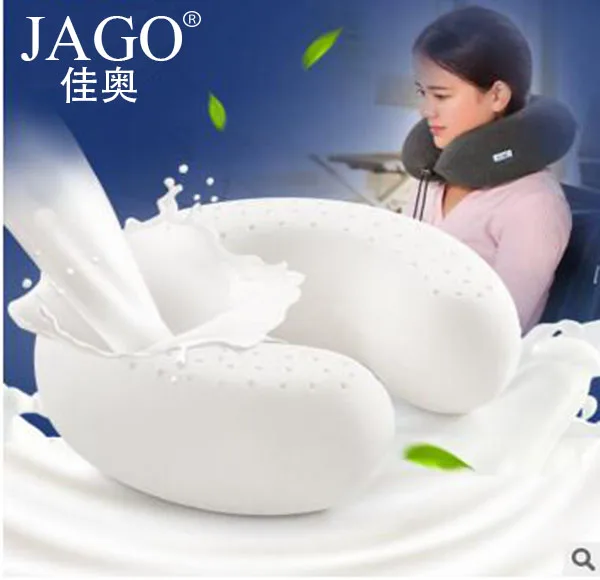 Image U Shaped Gel Memory Foam Massage Pillow( PU Gel + PU Foam)30*30*10cm Cooling Neck Cervical Protective Pillows Travel Rest Pad