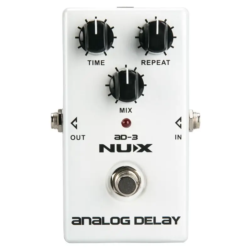 NUX AD3 Guitar Effects Pedal Analog Delay Effect Low Noise BBD Delay Circuit 20-300ms Delay time
NUX AD3 Guitar Effects Pedal Analog Delay Effect Low Noise BBD Delay Circuit 20-300ms Delay time
