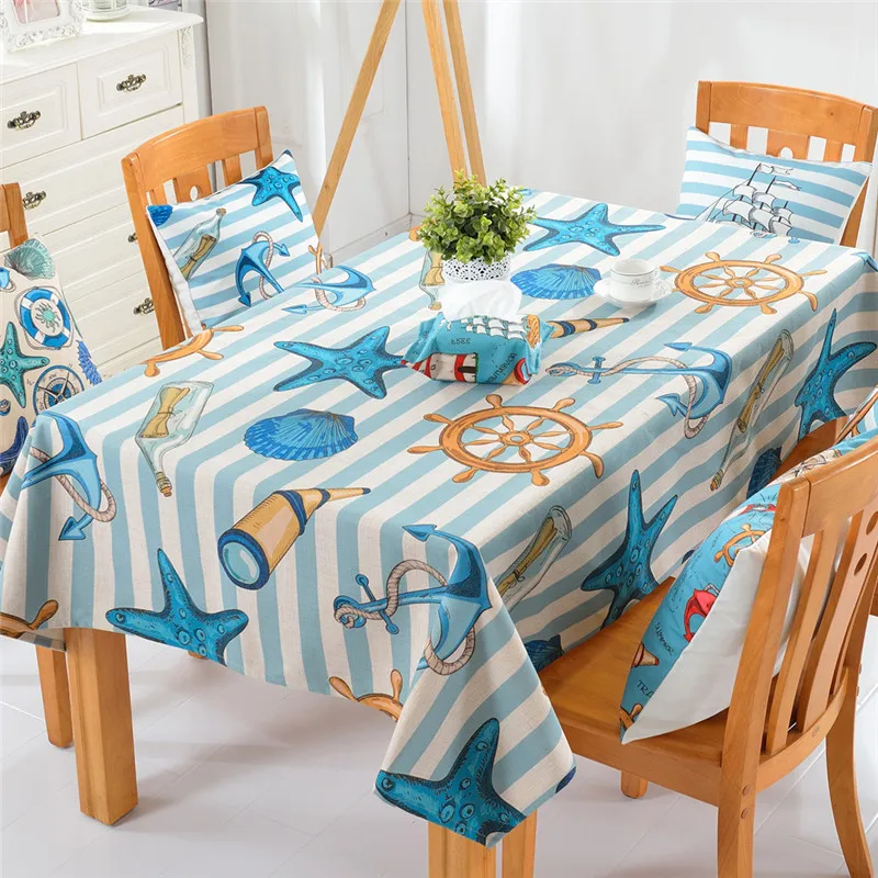 Mediterranean BeddingOutlet Starfish Boat Printed Tablecloth Cotton And Linen Dinner Table Cloth 2 Sizes Hot
Mediterranean BeddingOutlet Starfish Boat Printed Tablecloth Cotton And Linen Dinner Table Cloth 2 Sizes Hot