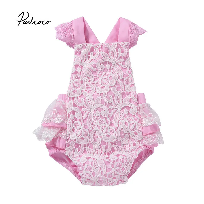 Pudcoco Baby Girls Fashion Bodysuit 1 piece Lace Floral Cotton Blend Pink Baby Girls Sleeveless O-Neck Bodysuit
Pudcoco Baby Girls Fashion Bodysuit 1 piece Lace Floral Cotton Blend Pink Baby Girls Sleeveless O-Neck Bodysuit