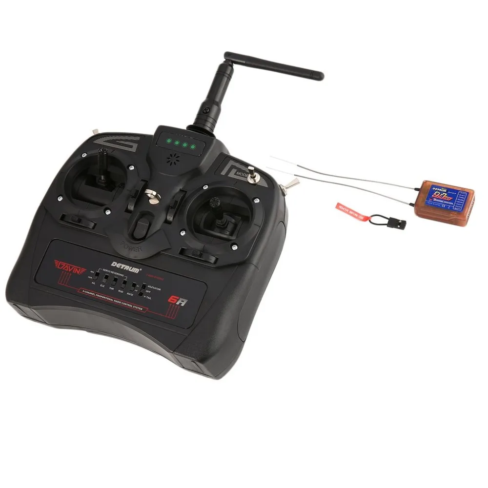 Detrum 2.4g GAVIN-6A DSSS FHSS 6CH Radio System Transmitter Electronic RXC7 Receiver for RC Plane Boat Car Model HOT!
Detrum 2.4g GAVIN-6A DSSS FHSS 6CH Radio System Transmitter Electronic RXC7 Receiver for RC Plane Boat Car Model HOT!