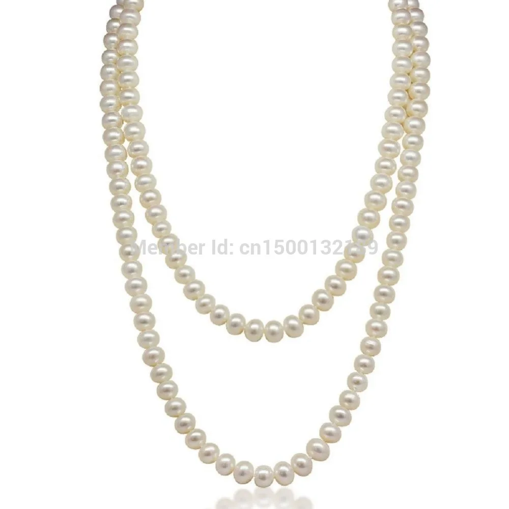 j00382 All Natural 8-8.5 mm Freshwater Mostly Round Pearl 47-inch Long Strand Necklace
j00382 All Natural 8-8.5 mm Freshwater Mostly Round Pearl 47-inch Long Strand Necklace