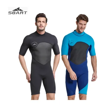 SBART 2mm Men's Shorty Wetsuit Neoprene Nylon Diving Suit Solid Thick Warm Cold-proof One piece Swimsuit Quick-dry Wet Suit
SBART 2mm Men's Shorty Wetsuit Neoprene Nylon Diving Suit Solid Thick Warm Cold-proof One piece Swimsuit Quick-dry Wet Suit