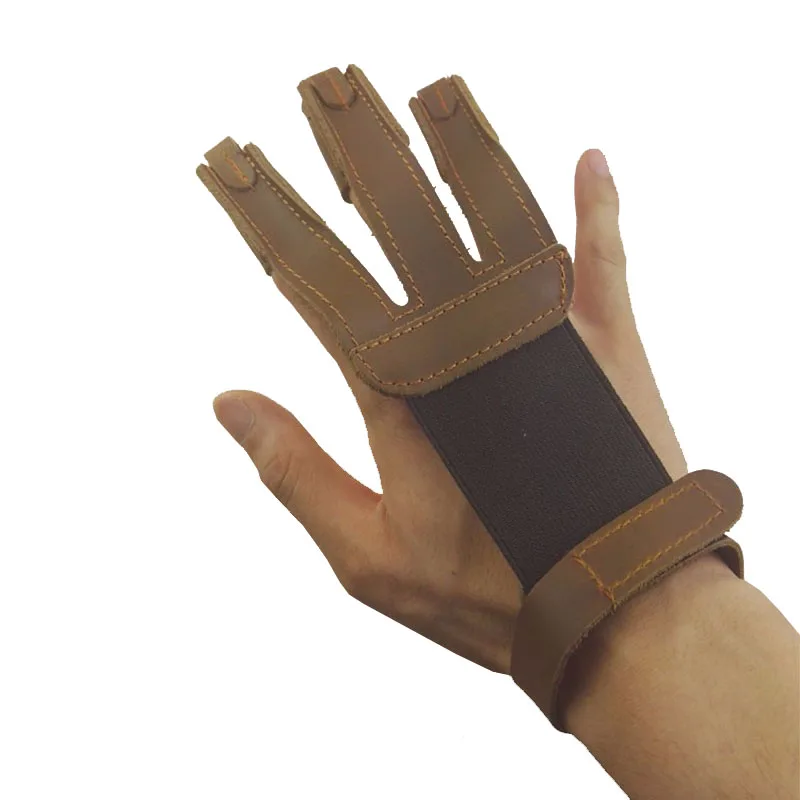 3 Fingers Protective Glove Protector Brown Cowskin Finger Tab Guard for Hunting Bow Arrow Shooting Leather Archery
3 Fingers Protective Glove Protector Brown Cowskin Finger Tab Guard for Hunting Bow Arrow Shooting Leather Archery