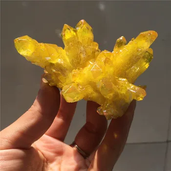 Unique SKELETAL CRYSTAL pretty electroplate yellow aura quartz crystal cluster healing crystal collection for home decoration
Unique SKELETAL CRYSTAL pretty electroplate yellow aura quartz crystal cluster healing crystal collection for home decoration