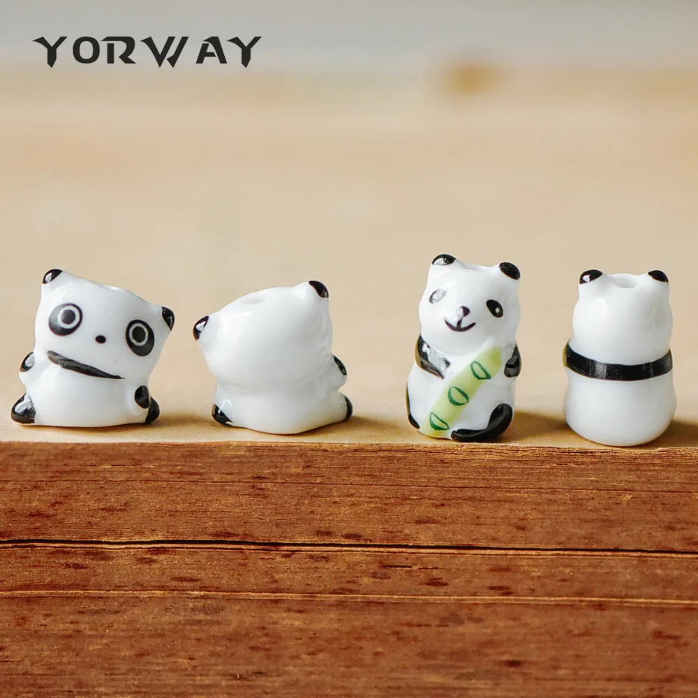 10pcs/lot Porcelain Ceramic Panda Beads, White and Black, Large Hole Drilled Through (#80137)
10pcs/lot Porcelain Ceramic Panda Beads, White and Black, Large Hole Drilled Through (#80137)