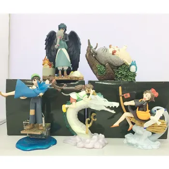 5pcs/set Anime Miyazaki Hayao Tonari no Laputa Castle Sky Spirited Away action figure collectible model Children classic toys
5pcs/set Anime Miyazaki Hayao Tonari no Laputa Castle Sky Spirited Away action figure collectible model Children classic toys