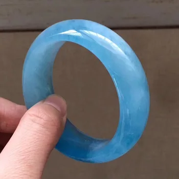 50.5mm Natural Aquamarine Bangle Clear Blue Stone For Women Female Anniversary Love Gift Luxury Fashion Bangles Jewelry AAAAA
50.5mm Natural Aquamarine Bangle Clear Blue Stone For Women Female Anniversary Love Gift Luxury Fashion Bangles Jewelry AAAAA
