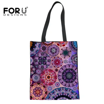 FORUDESIGNS Woman Shoulder Bags Fat Quarter Kaleidoscope Cheshire Cats for Ladies Handbags Tote Bag Canvas Sac a main Femme 2019
FORUDESIGNS Woman Shoulder Bags Fat Quarter Kaleidoscope Cheshire Cats for Ladies Handbags Tote Bag Canvas Sac a main Femme 2019