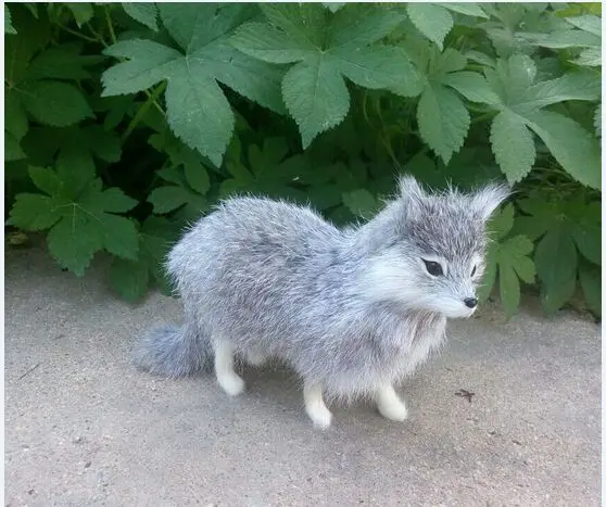 about 16x12cm plastic&fur standing fox hard model gray fox craft home decoration toy gift w0168
about 16x12cm plastic&fur standing fox hard model gray fox craft home decoration toy gift w0168