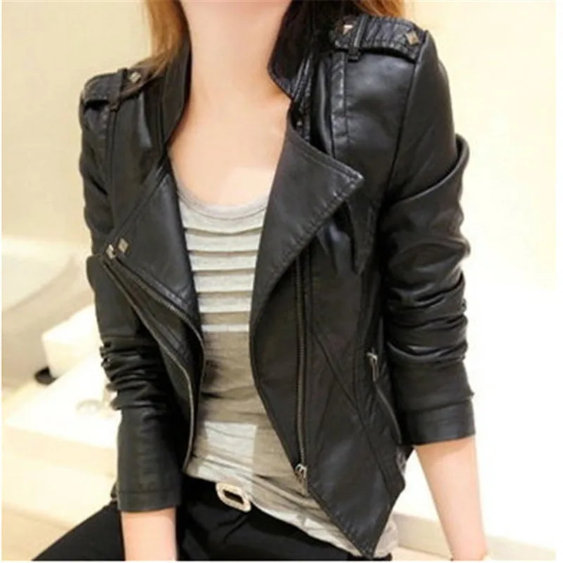 Large Size Winter Women Faux Leather Leisure Pu jacket Moto biker Jacket Big Size Female Outerwear Fashion Women's Coats J682
Large Size Winter Women Faux Leather Leisure Pu jacket Moto biker Jacket Big Size Female Outerwear Fashion Women's Coats J682