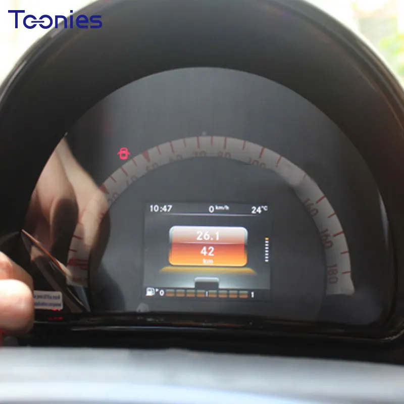 Dashboard display protective film for new smart Fortwo Forfour 453 tachometer decal car-shaped automatic scratch-resistant cover
Dashboard display protective film for new smart Fortwo Forfour 453 tachometer decal car-shaped automatic scratch-resistant cover