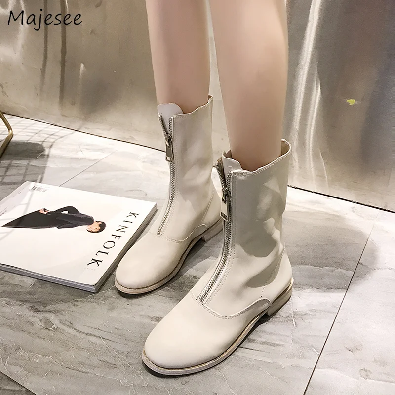 Boots Women New Martin British Style Trendy All-match Shoes Womens Elegant Zip Round Toe Simple High Quality Chic Ladies Classic
Boots Women New Martin British Style Trendy All-match Shoes Womens Elegant Zip Round Toe Simple High Quality Chic Ladies Classic