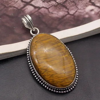 Hermosa Solitaire Fantasy Oval Gold Tigers Eye Charms Necklace Pendant 2 1/2 INCH A265
Hermosa Solitaire Fantasy Oval Gold Tigers Eye Charms Necklace Pendant 2 1/2 INCH A265