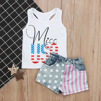 Toddler Baby Girls T-shirt Sleeveless Top Vest Denim Shorts Kid Summer Suits Clothes Set Baby Girl Summer Clothing
Toddler Baby Girls T-shirt Sleeveless Top Vest Denim Shorts Kid Summer Suits Clothes Set Baby Girl Summer Clothing