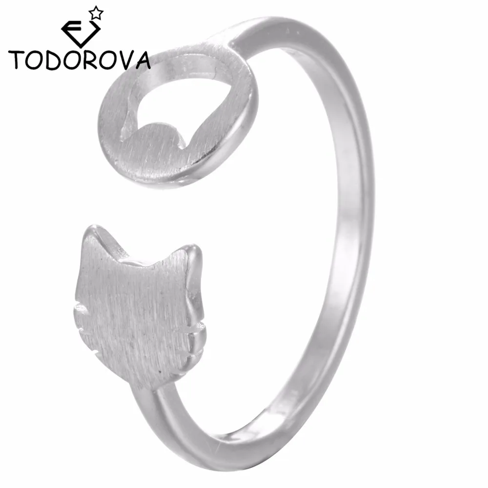 Фото Новое поступление кольца Todorova на палец в виде милого кота для - купить