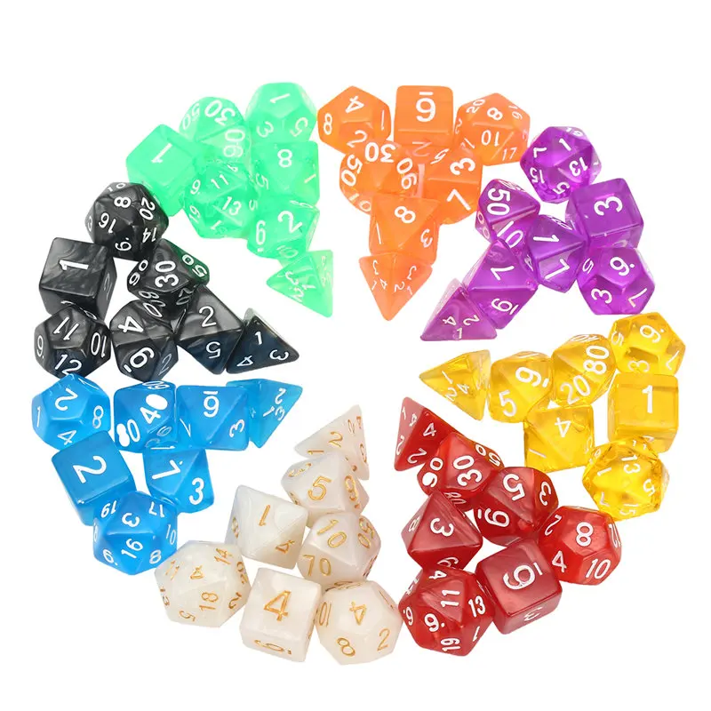 Entertainment Board Game 56pcs Polyhedral Dice 8 Sets For Dungeons And Dragons DND RPG MTG Board Games
Entertainment Board Game 56pcs Polyhedral Dice 8 Sets For Dungeons And Dragons DND RPG MTG Board Games