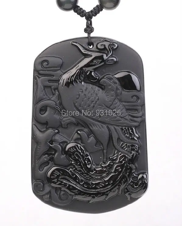 Wholesale Natural Black Obsidian Carved Beautiful Phoenix Lucky Pendants free beads Necklace fashion Pendant Jewelry
Wholesale Natural Black Obsidian Carved Beautiful Phoenix Lucky Pendants free beads Necklace fashion Pendant Jewelry