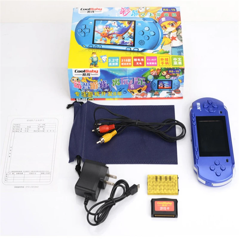 30pcs Handheld Game Console 3.2 inch Game Machine CoolBaby RS-15 Built 318 Games Classic Game PSP Support AV Double Player
30pcs Handheld Game Console 3.2 inch Game Machine CoolBaby RS-15 Built 318 Games Classic Game PSP Support AV Double Player
