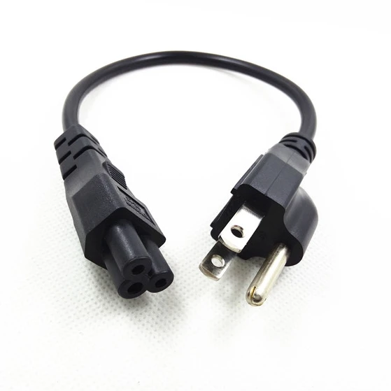 American US 3pin Mickey Mouse AC Power short Cord, USA Nema 5-15P male to IEC320 C5 female Laptop Portable Power Cable 20cm
American US 3pin Mickey Mouse AC Power short Cord, USA Nema 5-15P male to IEC320 C5 female Laptop Portable Power Cable 20cm