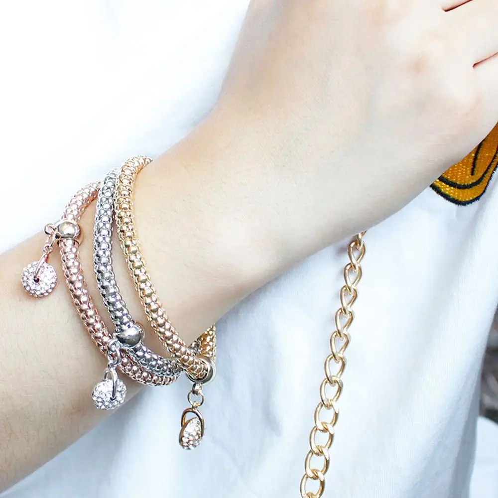 3Pcs/Set Crystal Owl Heart Charm Bracelets & Bangles Gold/Silver Plated Elephant Anchor Pendants Rhinestone Bracelets For Women
3Pcs/Set Crystal Owl Heart Charm Bracelets & Bangles Gold/Silver Plated Elephant Anchor Pendants Rhinestone Bracelets For Women