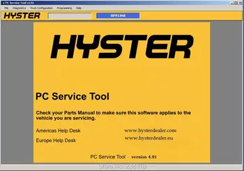 For hyster PC Service Tool v 4.91 + Yale PC Service Tool v 4.91 program+ Diagnostic cable
For hyster PC Service Tool v 4.91 + Yale PC Service Tool v 4.91 program+ Diagnostic cable