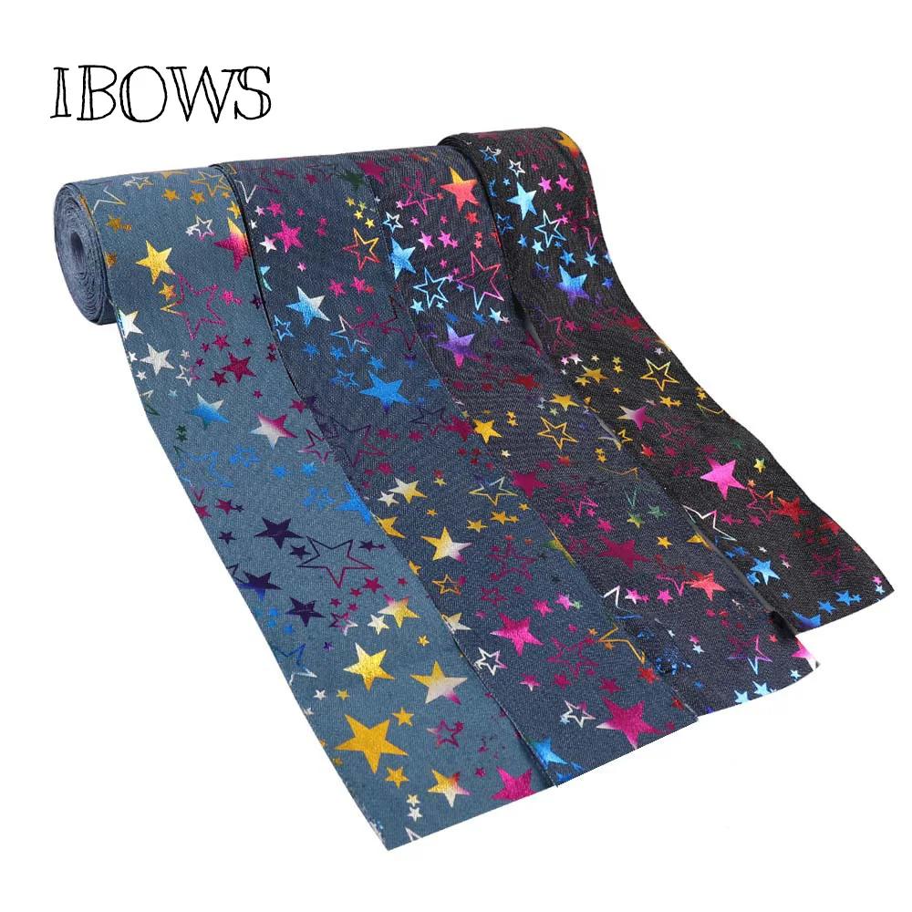 2Y/lot 3"(75mm) Wash Cotton Denim Ribbon Colorful Stars DIY Bags Skirt Jeans Material Handmade Accessories Cowboy Fabric Ribbon
2Y/lot 3"(75mm) Wash Cotton Denim Ribbon Colorful Stars DIY Bags Skirt Jeans Material Handmade Accessories Cowboy Fabric Ribbon