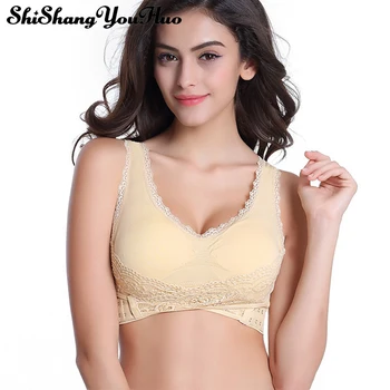 Women Sexy Seamless Padded Push Up Bra Post-Surgery Wireless Brassiere Bra with Padded Underwear Breathable Lace Bras Bralette
Women Sexy Seamless Padded Push Up Bra Post-Surgery Wireless Brassiere Bra with Padded Underwear Breathable Lace Bras Bralette