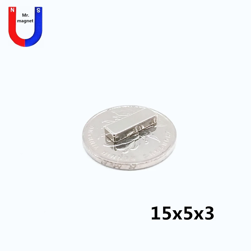 1000pcs 15x5x3 magnet cuboid Hardware parts 15*5*3 small cube neodymium magnet F15x5x3 super strong permanent magnetic material
1000pcs 15x5x3 magnet cuboid Hardware parts 15*5*3 small cube neodymium magnet F15x5x3 super strong permanent magnetic material