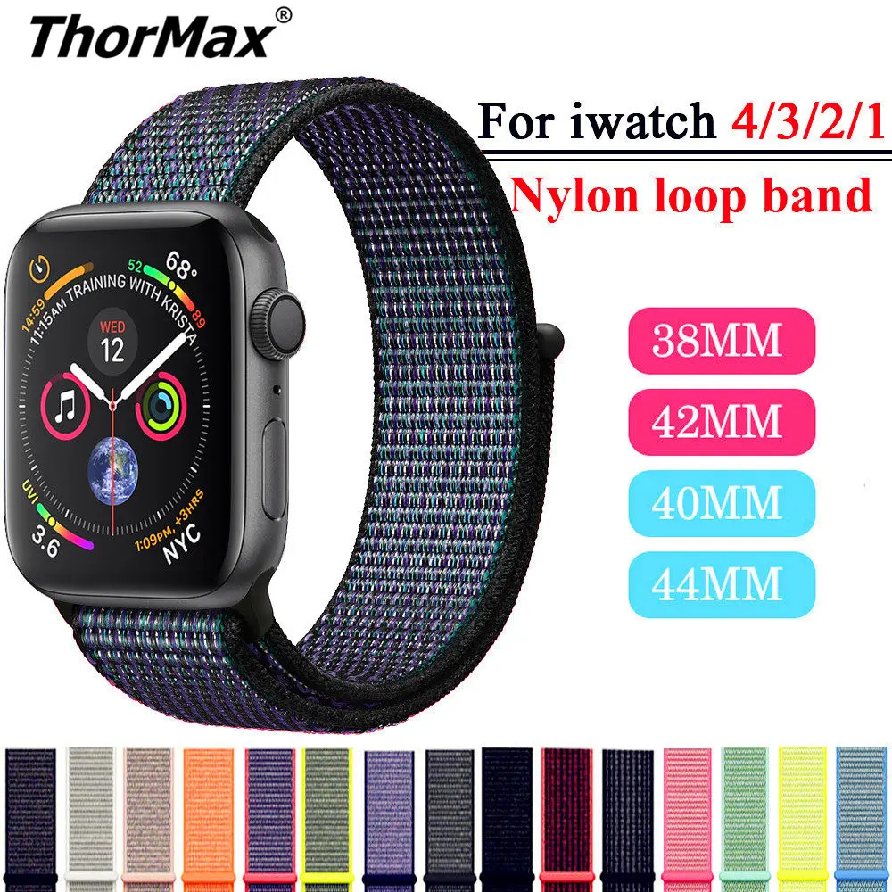 Sport Loop strap For Apple Watch band 4 3 iwatch band 42mm 38mm 44mm 40mm pulseira watch correa bracelet Woven Nylon Accessories
Sport Loop strap For Apple Watch band 4 3 iwatch band 42mm 38mm 44mm 40mm pulseira watch correa bracelet Woven Nylon Accessories