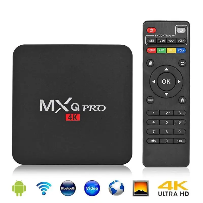 

MXQ Pro Android 7.1 TV Box Amlogic S905W Quad-core 2GB RAM 16GB ROM Wifi 2.4G Smart Tv Box Media Player 4K HD Ott 1GB 8GB TV Box