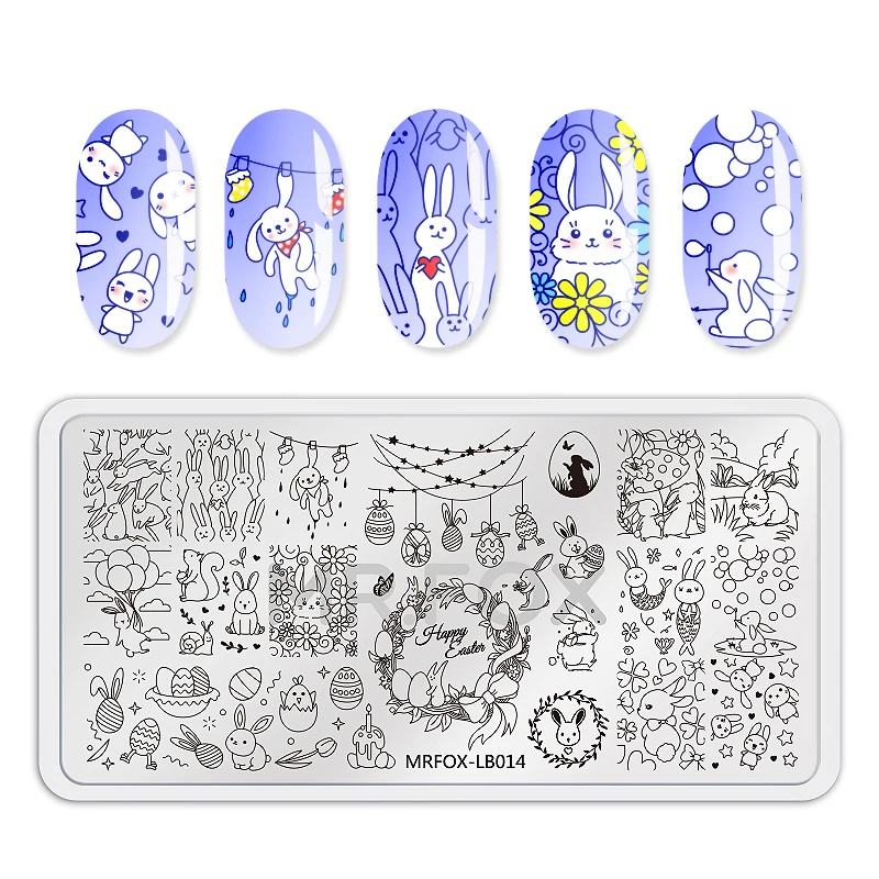 WAKEFULNESS Easter Style Nail Art Stamping Plate Rabbit Egg Nail Art Image Template Stencils Animals Beauty Manicure Stamp Tools
WAKEFULNESS Easter Style Nail Art Stamping Plate Rabbit Egg Nail Art Image Template Stencils Animals Beauty Manicure Stamp Tools