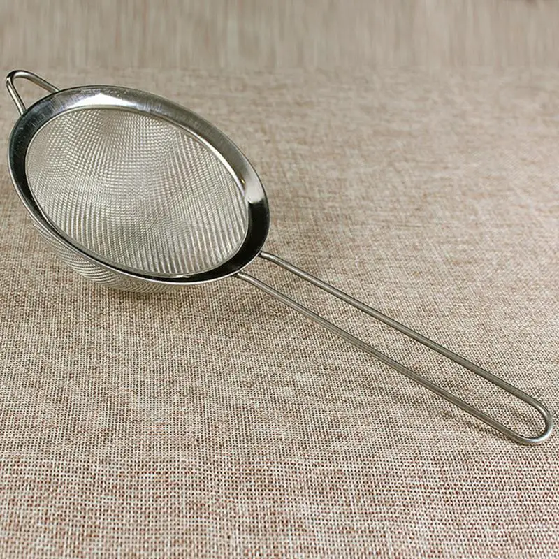 7 Size Practical Stainless Steel Kitchen Flour Handheld Screen Mesh Strainer Flour Sieve Oil Strainer colander
7 Size Practical Stainless Steel Kitchen Flour Handheld Screen Mesh Strainer Flour Sieve Oil Strainer colander