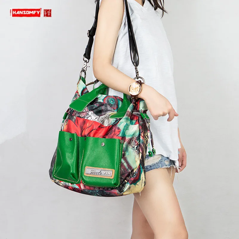 2022 New Fashion Women Handbag Canvas with Leather Female Laptop Shoulder Crossbody Bag Printing Casual Messenger Travel Bags
2022 New Fashion Women Handbag Canvas with Leather Female Laptop Shoulder Crossbody Bag Printing Casual Messenger Travel Bags