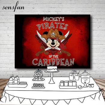 Sensfun Cool Pirates Mickey In The Caribbean Backdrop Red Black Boys Birthday Party Backgrounds For Photo Studio 7x5FT Vinyl
Sensfun Cool Pirates Mickey In The Caribbean Backdrop Red Black Boys Birthday Party Backgrounds For Photo Studio 7x5FT Vinyl